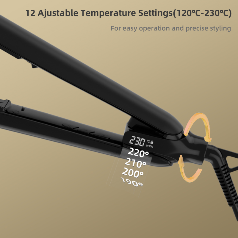 Haarpflege- und Stylinggeräte, Infrarot-Haarglätter mit LCD-Display