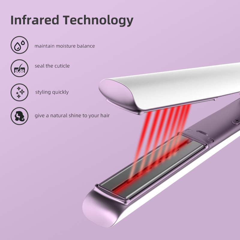 Professioneller Titan-Haarglätter, ionisches Infrarot-Haarglättereisen